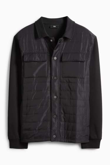 Pánské - Tepláková bunda - černá