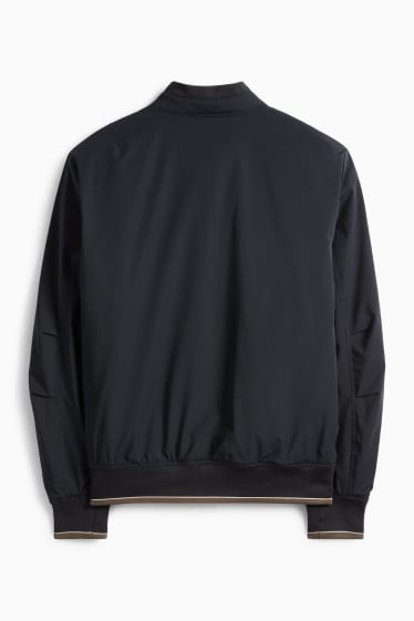 Bărbați - Bluzon - căptușit - rezistent la apă - albastru închis