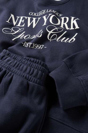 Nena - New York - conjunt - dessuadora i pantalons de xandall - 2 peces - blau fosc