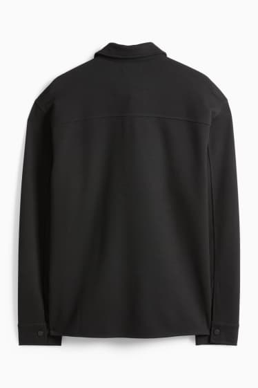 Herren - Hemdjacke - Relaxed Fit - Kent - schwarz