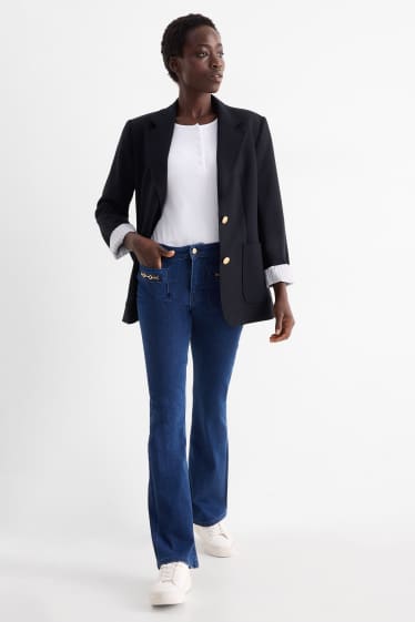 Dámské - Bootcut jeans - mid waist - džíny - modré