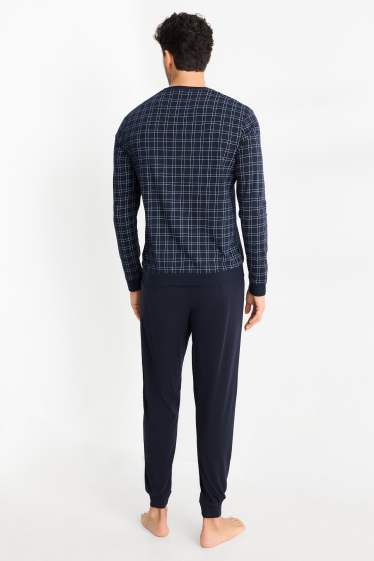 Uomo - Pigiama - blu scuro
