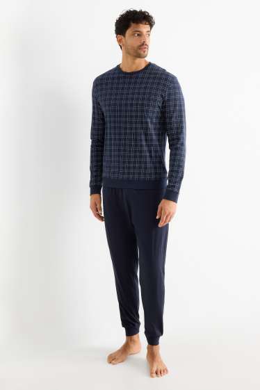 Uomo - Pigiama - blu scuro