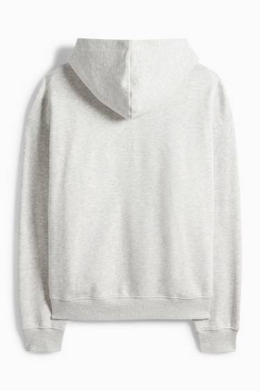 Herren - Oversized-Hoodie - hellgrau-melange