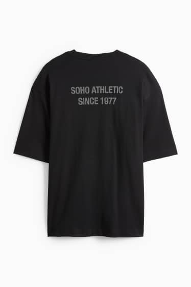 Home - Samarreta de màniga curta - oversized - negre