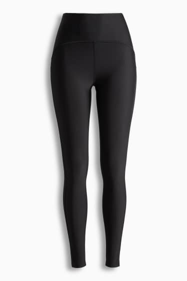 Damen - Sport-Leggings - 4 Way Stretch - schwarz