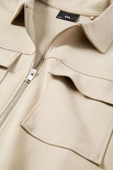 Men - Zip-through sweatshirt - beige