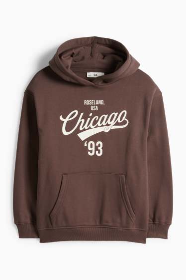 Kinderen: meisjes - Sweatshirt - donkerbruin