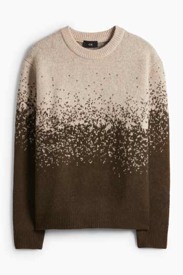 Pánské - Svetr - béžová