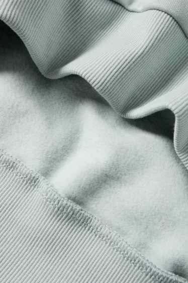 Pánské - Mikina s kapucí - tyrkysová