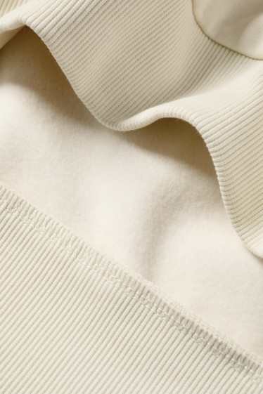 Heren - Hoodie - licht beige