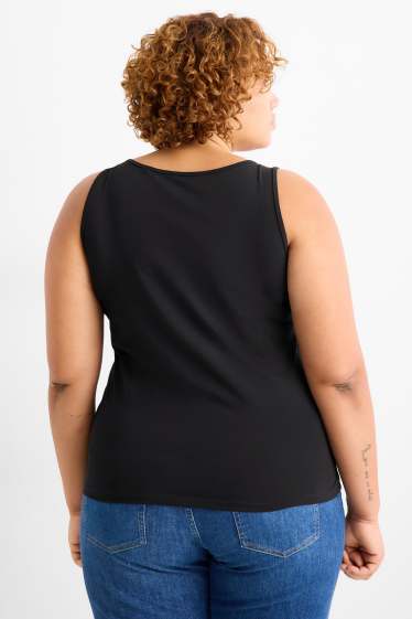 Damen - Multipack 2er - Top - schwarz