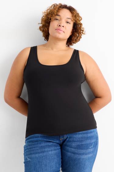 Damen - Multipack 2er - Top - schwarz