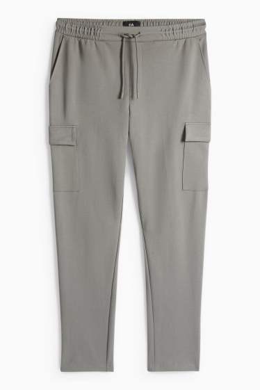 Hommes - Pantalon de jogging cargo - vert
