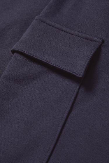 Hommes - Pantalon de jogging cargo - bleu foncé