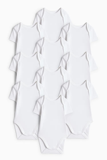 Unisex - Multipack 10 buc. - body bebeluși - alb
