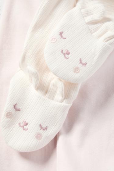 Baby Mädchen - Multipack 2er - Häschen - Baby-Pyjamahose - cremeweiss