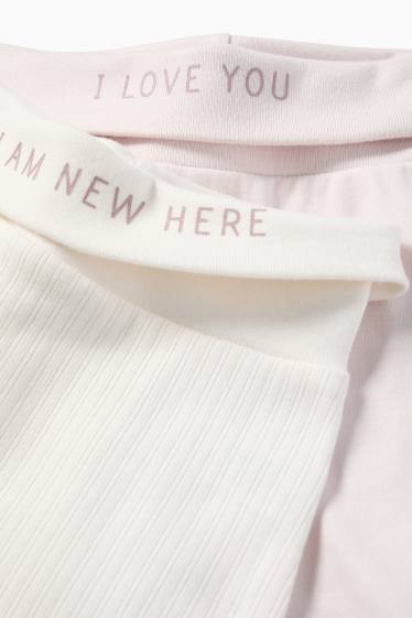 Baby Mädchen - Multipack 2er - Häschen - Baby-Pyjamahose - cremeweiss