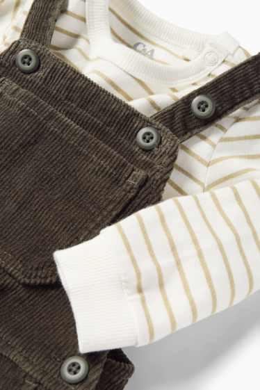 Bébés garçons - Tenue bébé - 2 pièces - vert foncé / blanc