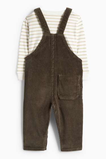 Bébés garçons - Tenue bébé - 2 pièces - vert foncé / blanc