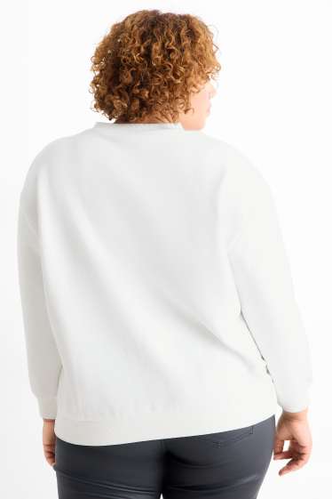 Dames - Sweatshirt voor de kerst - De Grinch - wit