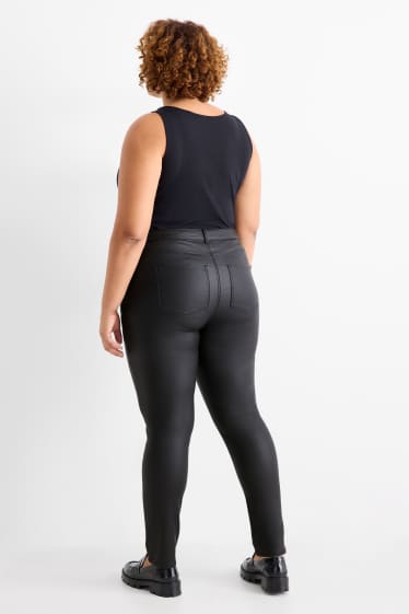 Dames - Pantalon - high waist - skinny fit - zwart