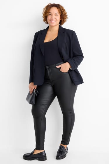 Dames - Pantalon - high waist - skinny fit - zwart