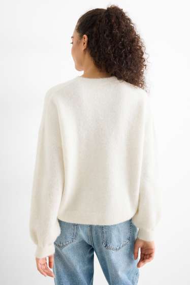 Damen - Pullover - weiß