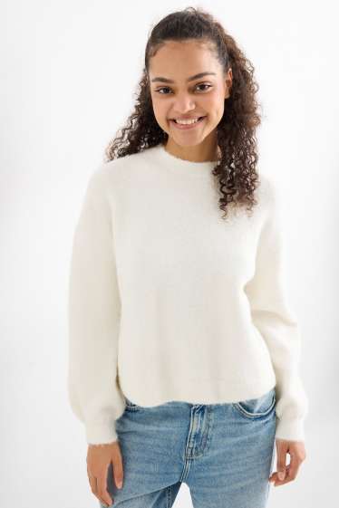 Damen - Pullover - weiß