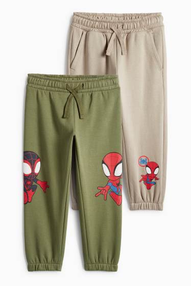 Děti - chlapci - Multipack 2 ks - Spidey a jeho úžasní přátelé - teplákové kalhoty - zelená