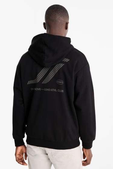 Hommes - Sweat à capuche - noir