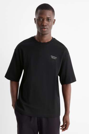 Home - Samarreta de màniga curta - oversized - negre