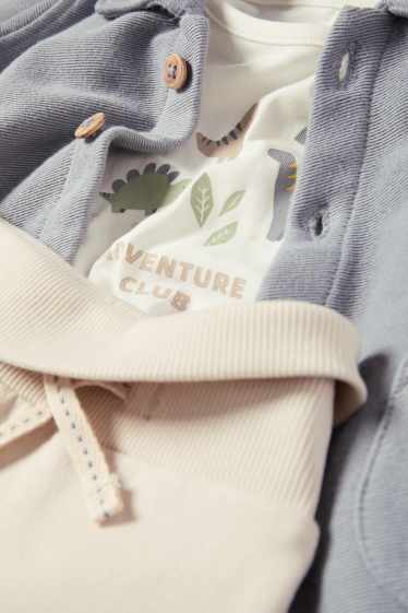 Bebeluși - băieți - Compleu nou-născuți - alb-crem