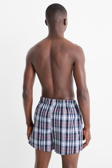 Herren - Multipack 2er - Boxershorts - gewebt - dunkelblau