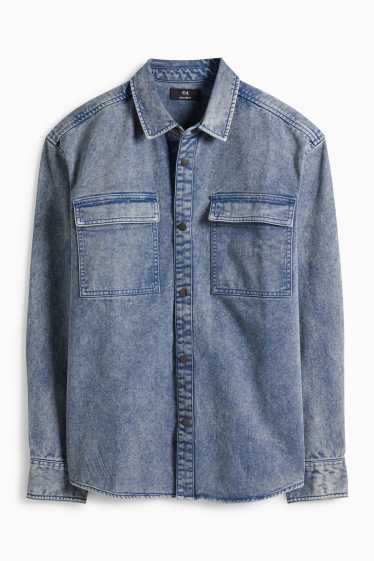 Herren - Jeanshemd - Relaxed Fit - Kent - jeansblau