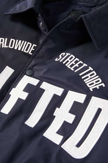 Pánské - Bunda - s výplní - tmavomodrá