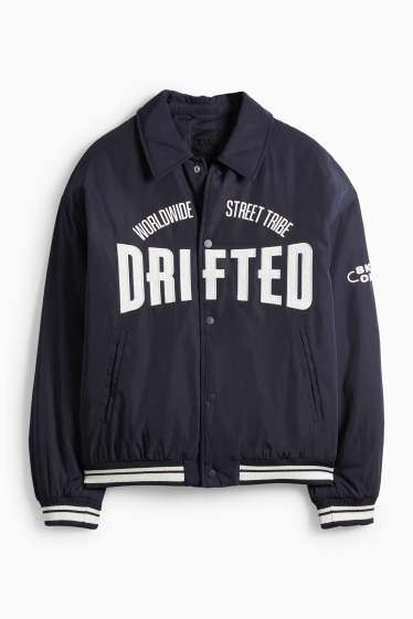 Pánské - Bunda - s výplní - tmavomodrá