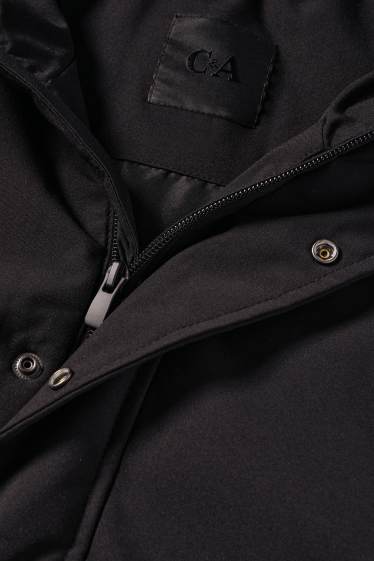 Men - Jacket with hood - lined - black