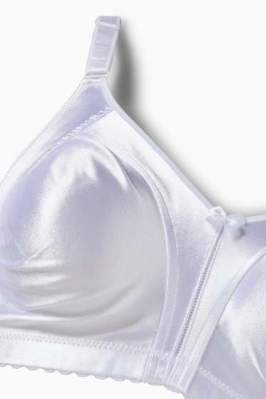 Donna - Reggiseno minimizer senza ferretti - brillante - bianco