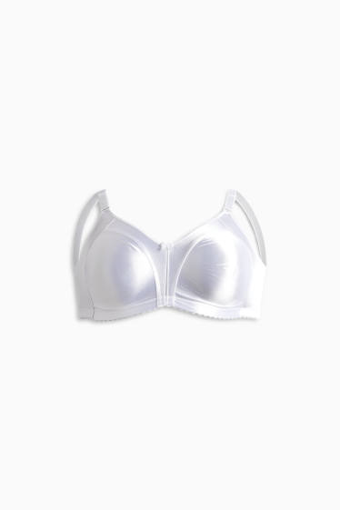 Donna - Reggiseno minimizer senza ferretti - brillante - bianco
