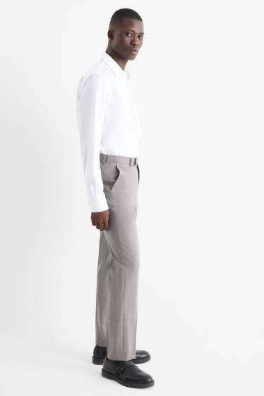 Heren - Wollen pantalon uit het combi-systeem - Regular Fit - lichtgrijs