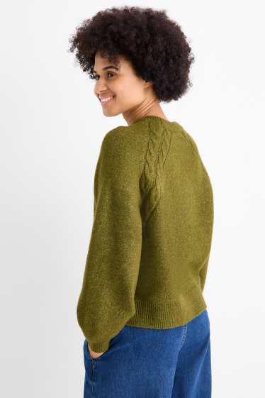 Dames - Trui - donkergroen