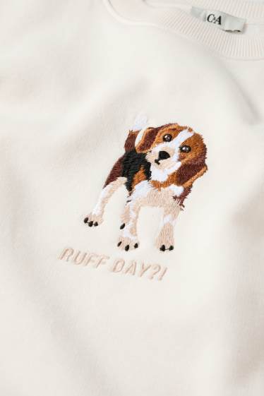 Dámské - Mikina - krémově bílá