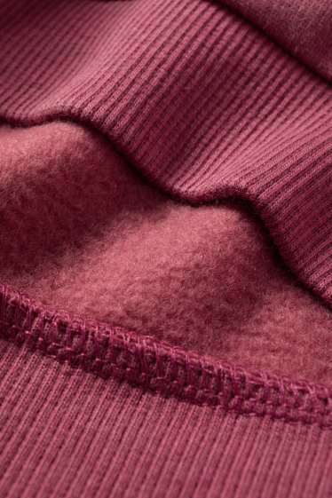 Děti - dívky - Kůň - mikina - s lesklou aplikací - tmavě růžová