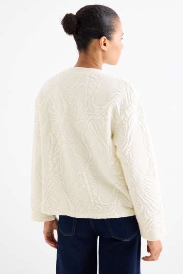 Femmes - Sweat - texturé - blanc