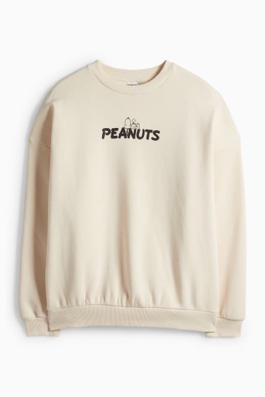 Dames - Sweatshirt - Peanuts - licht beige