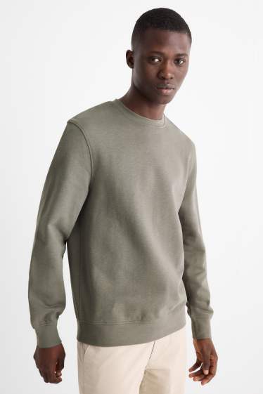 Hommes - Sweat - finition texturée - vert