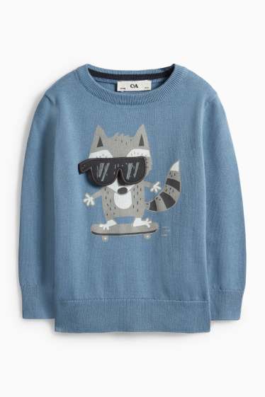 Bambini - Procione - maglione - blu