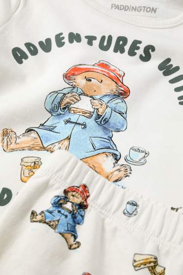 Bebeluși - băieți - Paddington - pijama bebeluși - 2 piese - alb