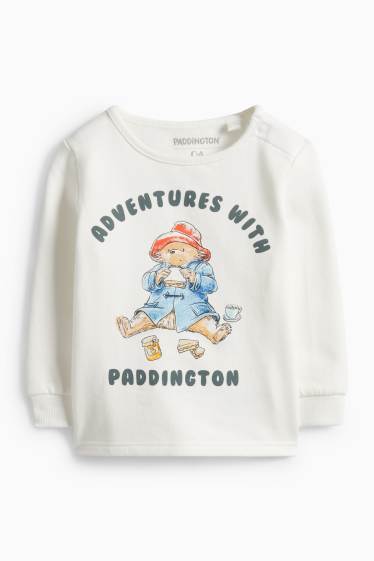 Bebeluși - băieți - Paddington - pijama bebeluși - 2 piese - alb